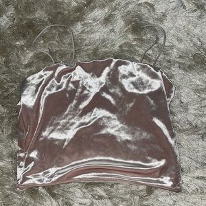 VELVET CROPPED TANK